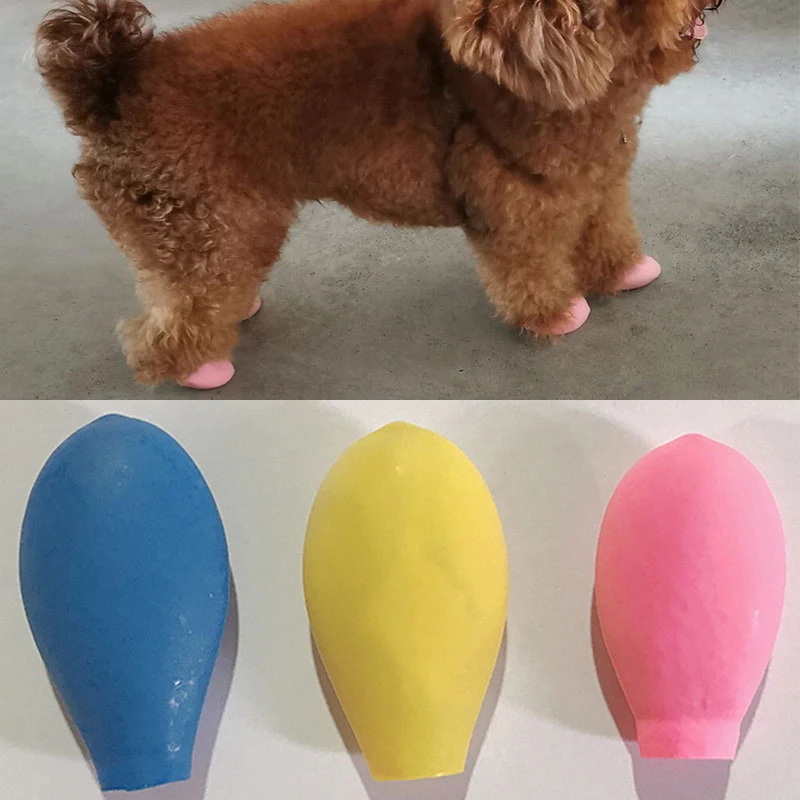 Водонепроницаемая Обувь для собак чихуахуа тип воздушных шаров резиновые сапоги