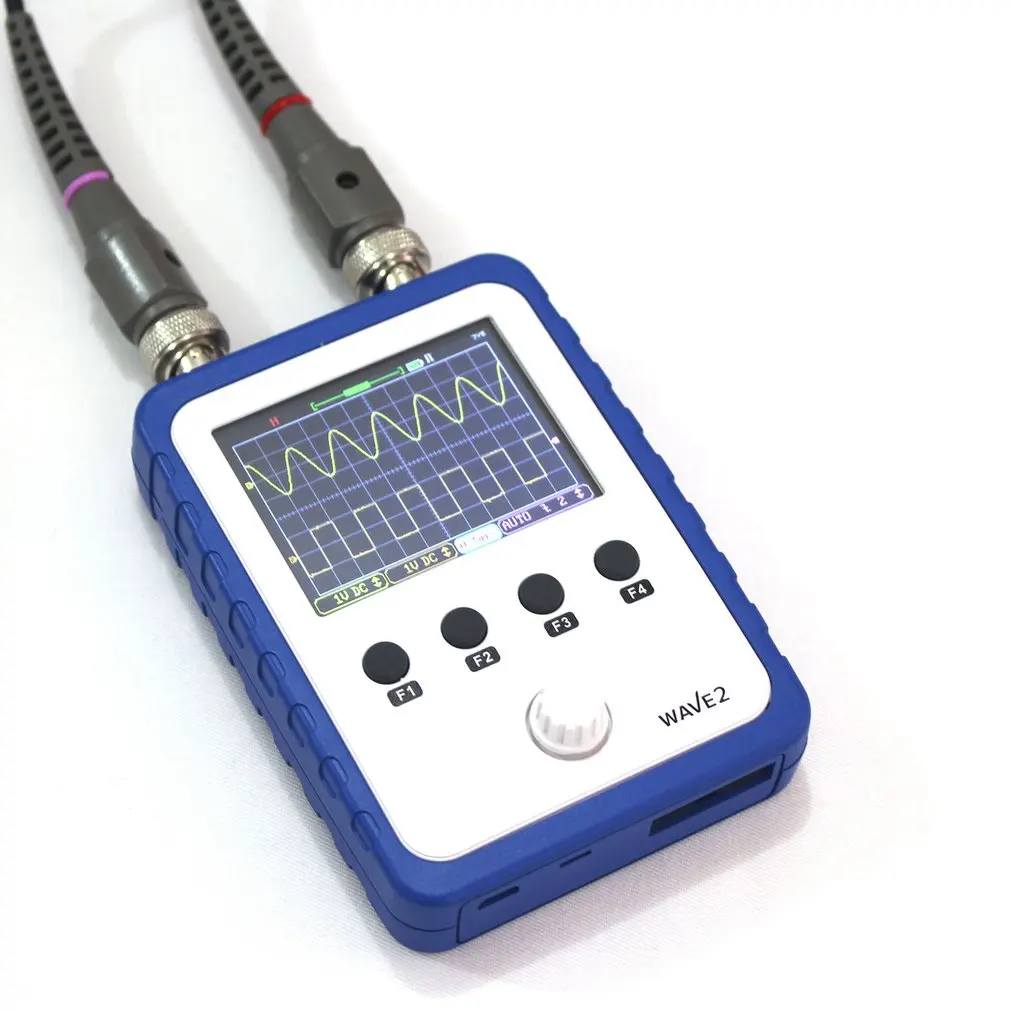 Ручной Карманный цифровой осциллограф WAVE2 2 4 дюйма сенсорный экран двухканальный