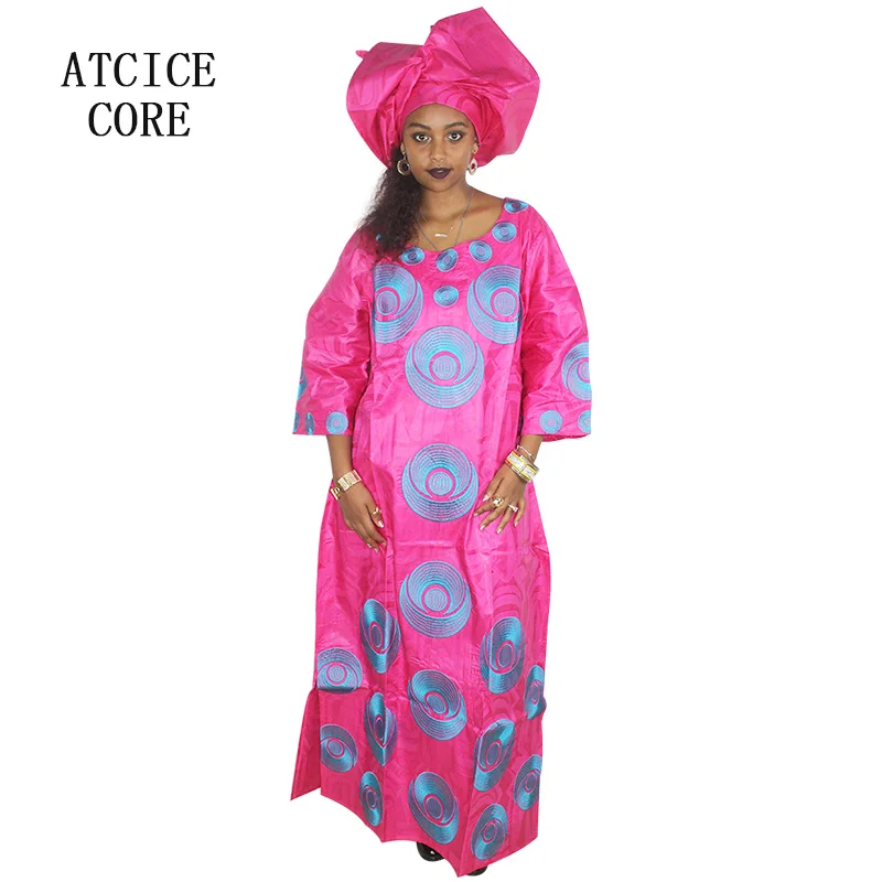 Африканские платья для женщин Модный Дизайн Новый Африканский базин вышивка