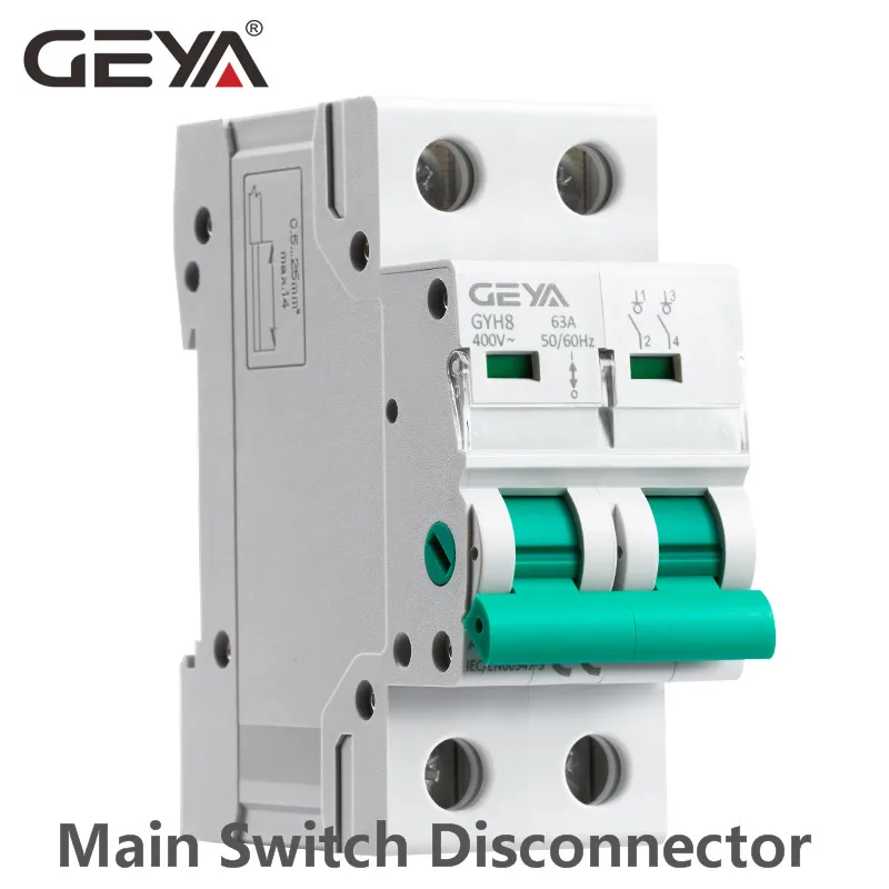 Din Rail цепи 2pole главный выключатель Функция разъединители переключатели изолятор