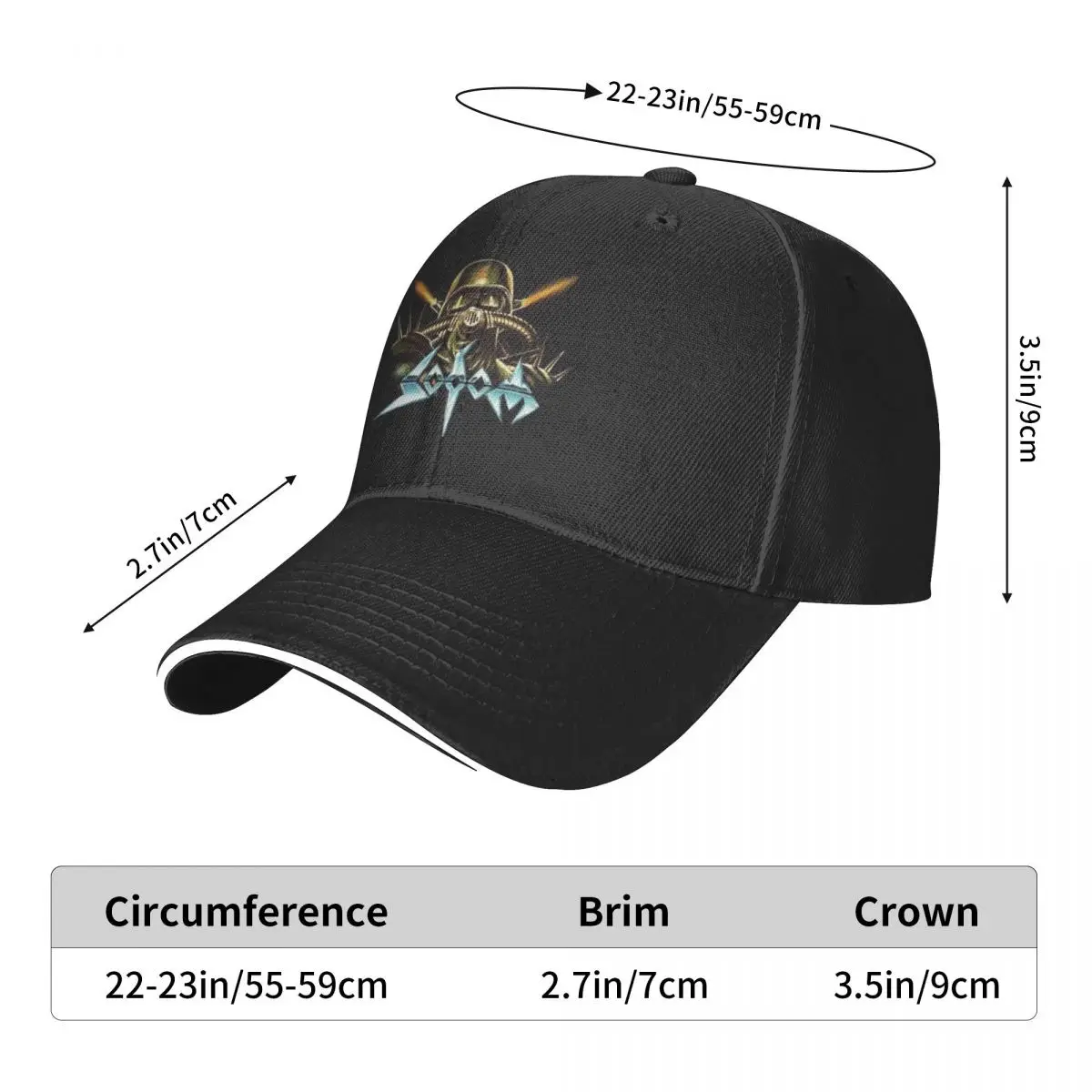 

Sodom Men's New Baseball Cap the metal band Fashion Sun Hats Caps for Men and Women
