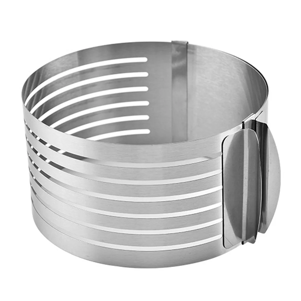 

20CM 30CM Adjustable Round Bread Cake Cutter Slicer Stainless Steel Cake Cutter 7 Layers Slicer Mousse Ring Mould Baking Tool