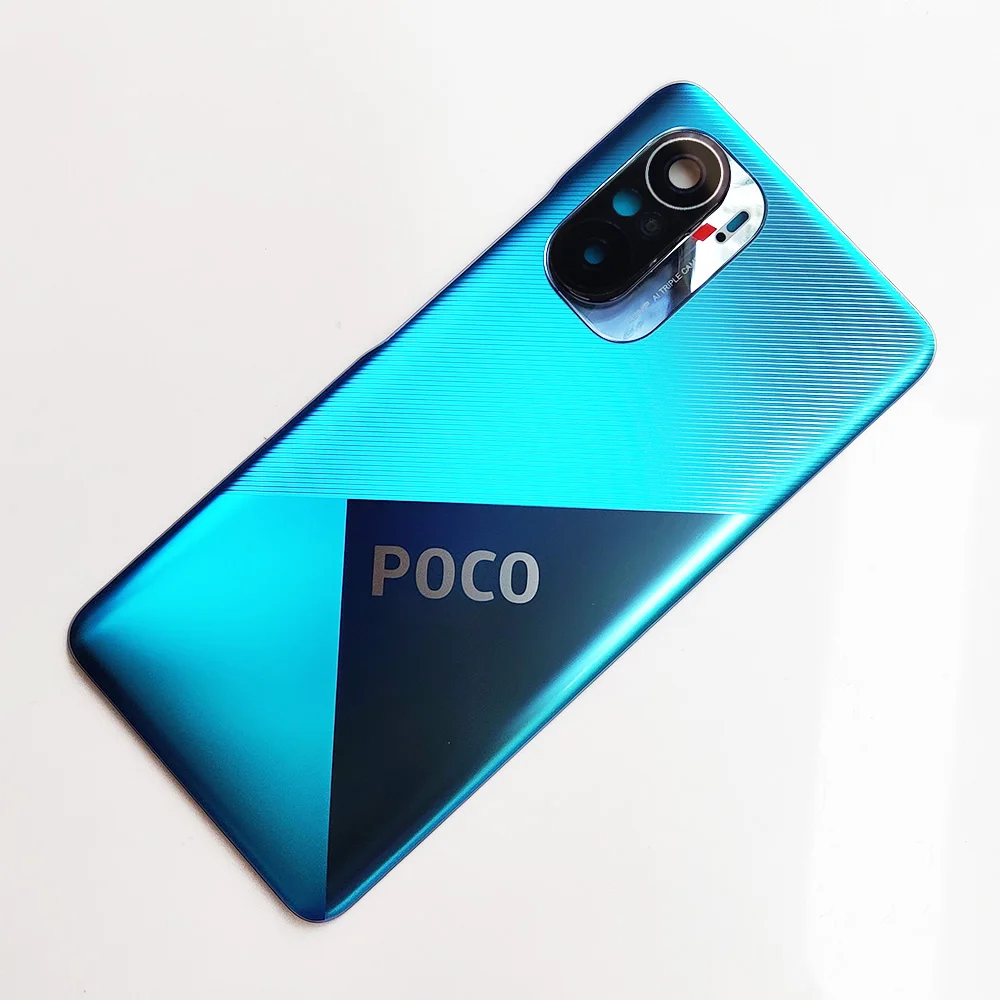 Оригинальная Задняя стеклянная крышка Poco F3 для Xiaomi задняя дверь сменный жесткий