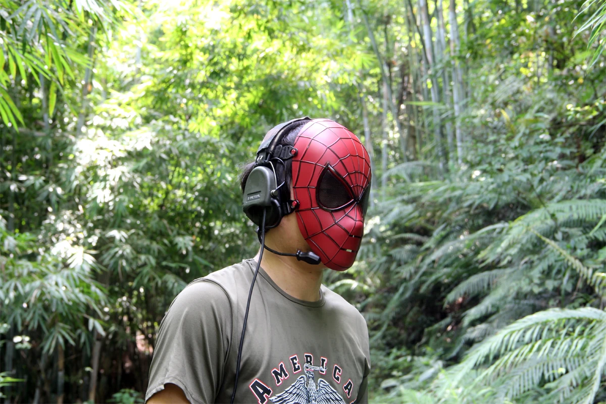 1 шт. оптовая продажа нерушимая гибкий новые Faceshell с объективом Хеллоуин маска для