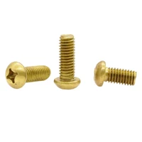 550pcs m2 m2 5 m3 m4 m5 m6 gb818 pure copper brass cross round phillips pan head screw bolt length 4 50mm
