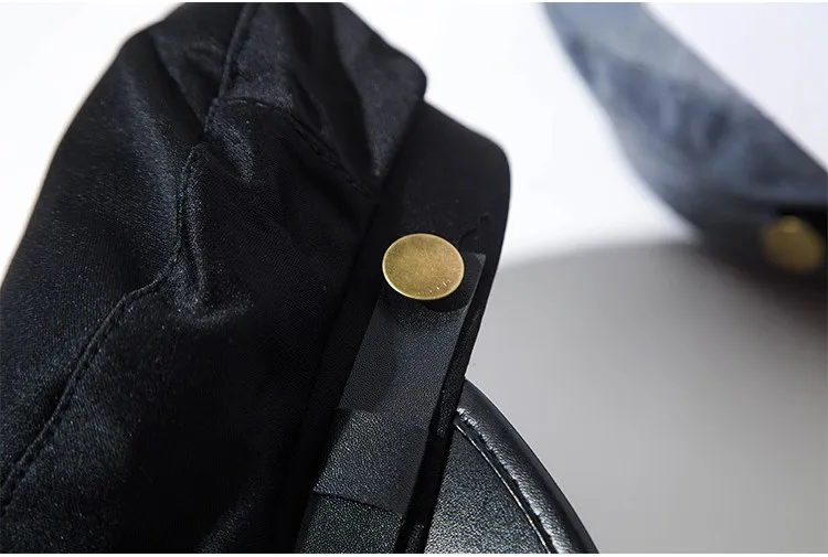 Английская винтажная женская темно-синяя шапка осенне-зимняя теплая шапочка