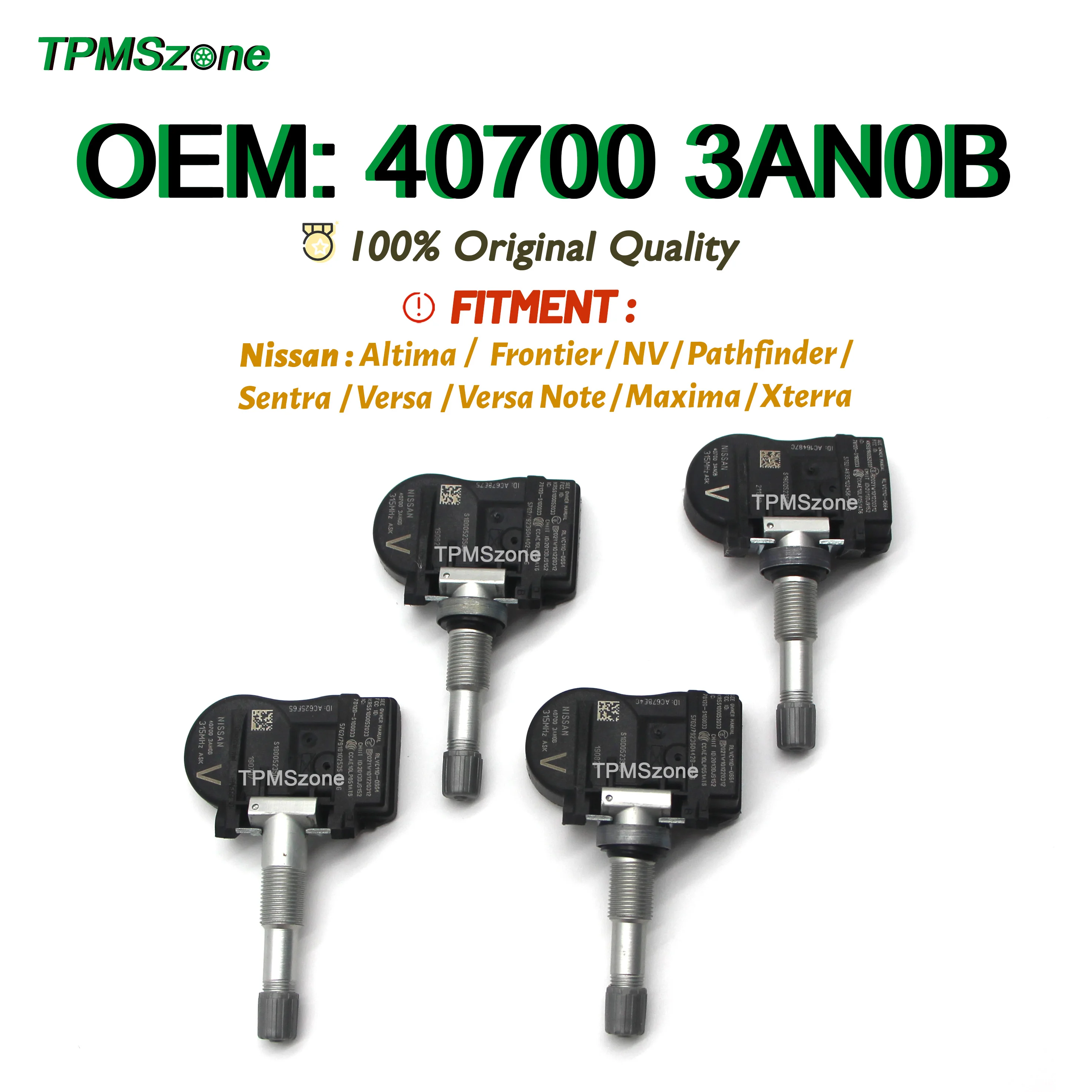 

Система контроля давления в шинах 40700-3AN0B, 315 МГц, для Nissan Frontier Sentra VERSA, 407003AN0B