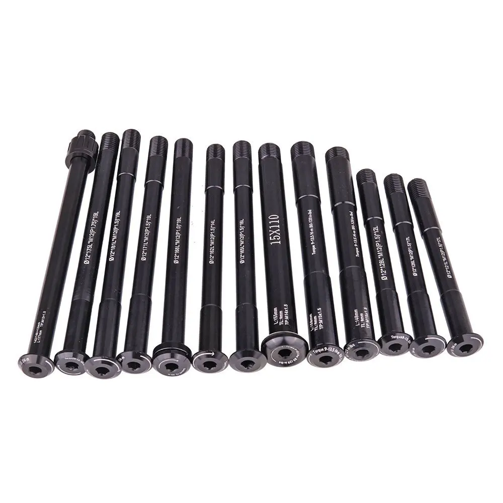 

ZTTO Road Bike Shaft Front Hub Rear Hub Skewers 12mm 15mm MTB Thru Axle Wheel Axis Hub Shaft 15x100 12x142 12x100 12x148 15x110