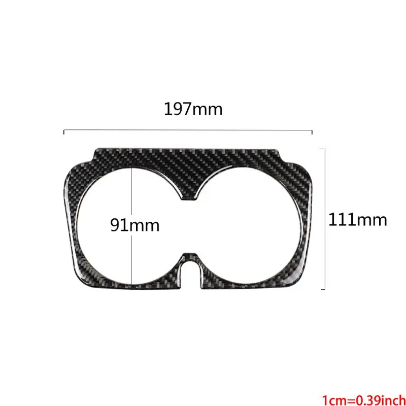 Car Styling Carbon Fiber Water Cup Holder Frame Trim Sticker For Mercedes Benz C Class New E class GLC C200 W205 C180 GLC260 | Автомобили
