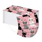 Маска-кошка детская Одноразовая, 3 слоя, 10-100 шт.