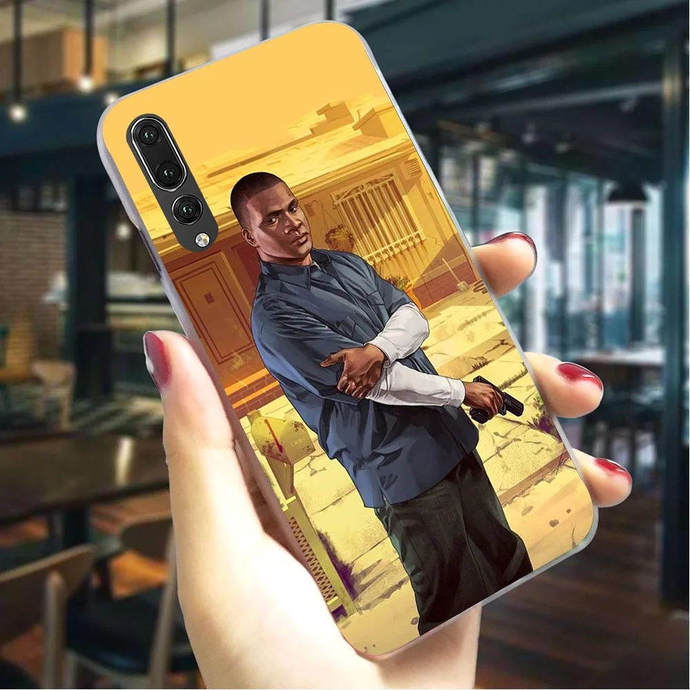 Автомобильный чехол GTA Grand Theft для Huawei Honor 7A Pro 6A 8/9/10 Lite View 20 9X Y6 Y7 Y9 Nova 3/3i/4/5i|Бамперы| |