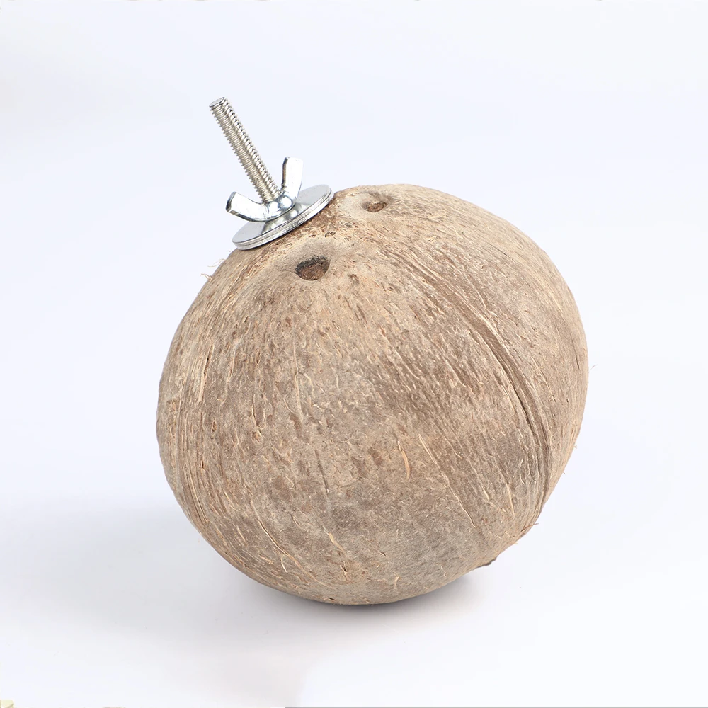 Натуральная Кокосовая Скорлупа клетки для птиц попугай домик гнездящаяся клетка