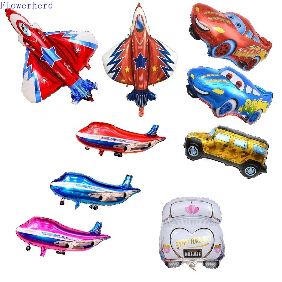 Негабаритных Детские комплекты одежды с изображением самолета шар алюминиевой