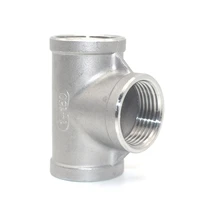 12 tee 3 way fff threaded pipe fittings stainless steel ss304 female x female x female 51mm length moonshine still
