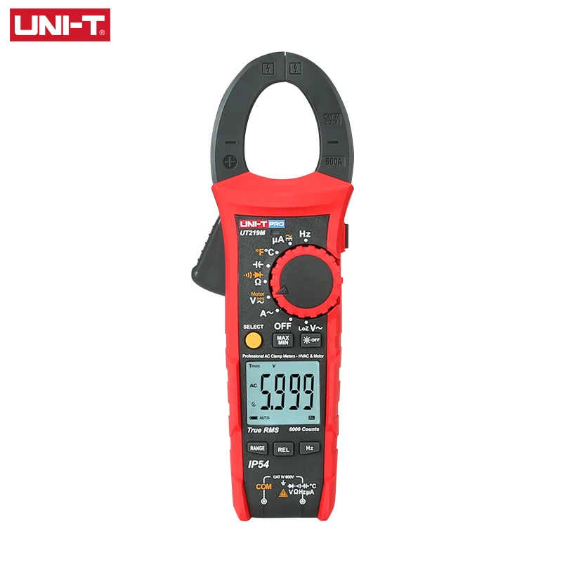 UT219M UNI-T Профессиональные Цифровые токоизмерительные клещи 1000V AC DC UT219 серии True RMS Авто Мощность 3х фазный двигатель последовательности Тесты пусковой - Цвет: UT219M