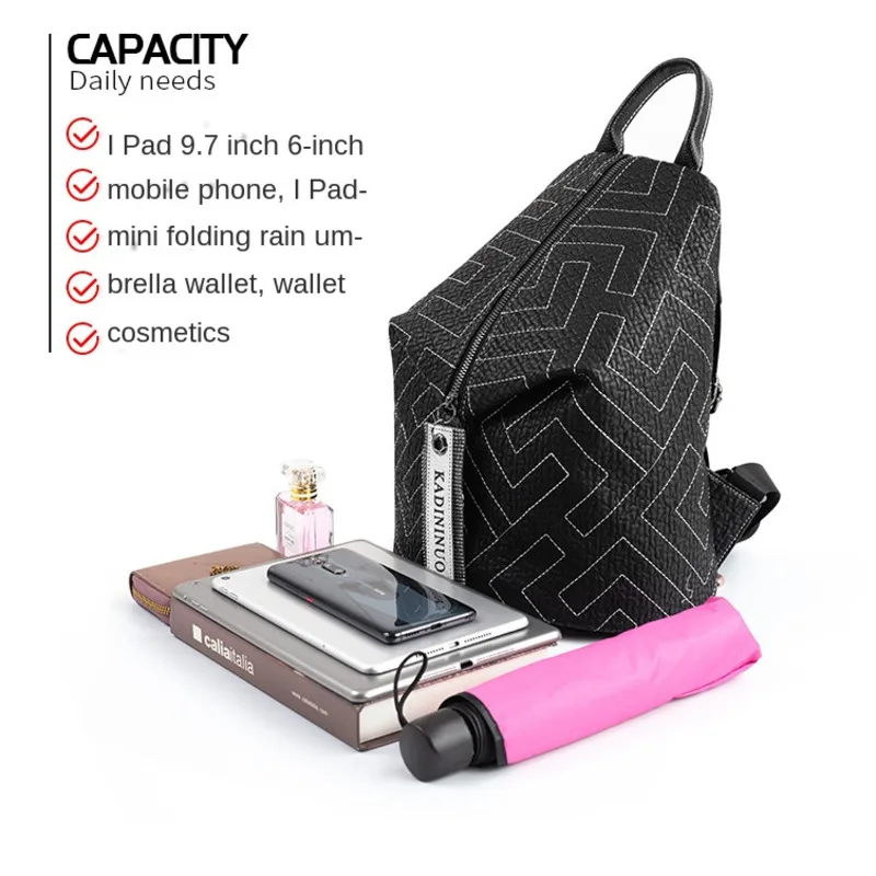 

Lady leather leather backpack backpack fashion brands joker custom luggage high-capacity dumplings