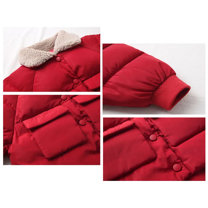 Winter Girls Jackets Fashion Thicken Outerwear for Kids Warm Coats Christmas Present |