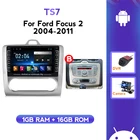 Автомагнитола для Ford Focus 2 3 Mk2Mk3, мультимедийный видеоплеер с автоматическимручным управлением, IPS-навигацией, Wi-Fi, DVR, с рамкой и GPS, для Ford Focus 2 3 Mk2Mk3