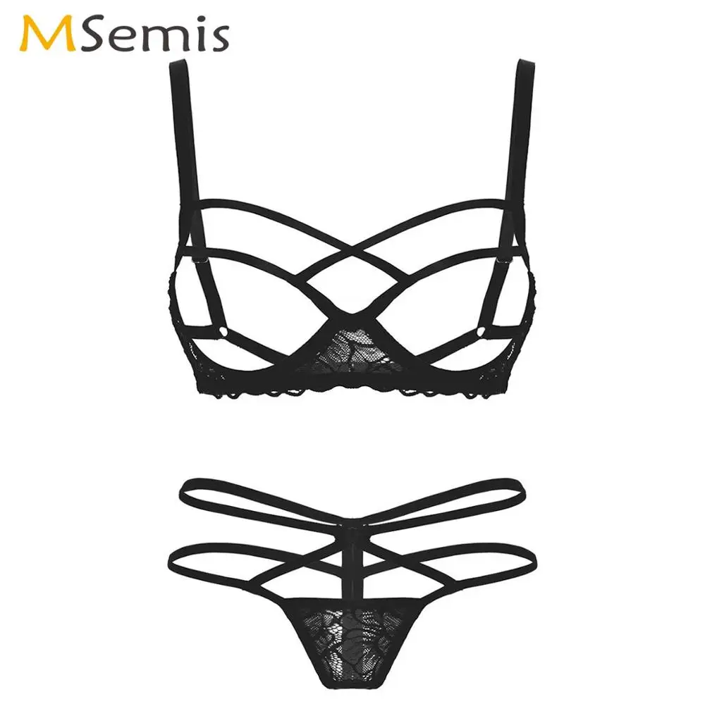 Женское микро-бикини эротическое прозрачное кружевное нижнее белье откровенное