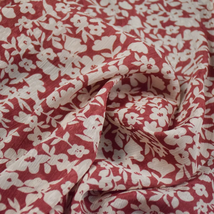 

Однометровая Высококачественная жаккардовая шифоновая ткань в стиле ретро с маленькими сломанными цветами, ткань для платья, рубашки, Ципао, Женский тканевый материал