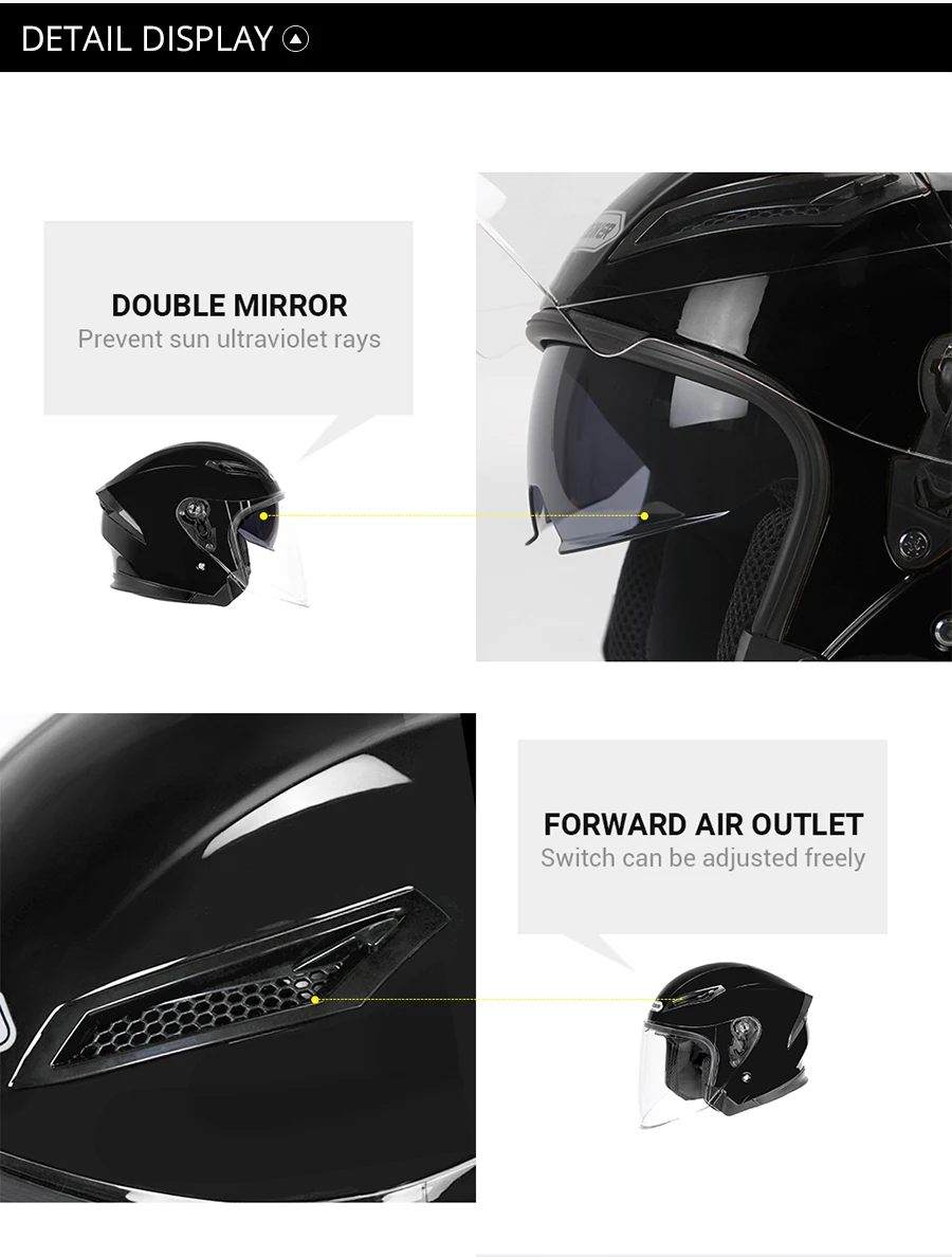 HEROBIKER мотоциклетный шлем для мужчин для мотокросса Casco Moto шлем для мотогонок полулицевой шлем