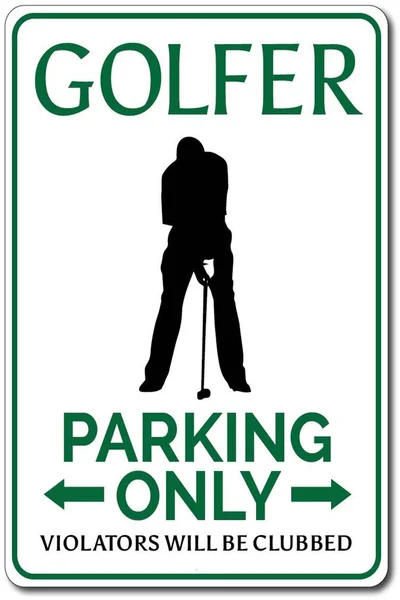 

Señal de estacionamiento de Гольф ista para hombre, letrero de металла para decoración de garaje y Гольф