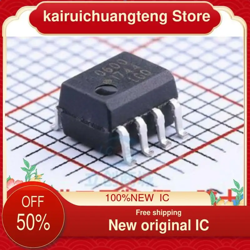 

10PCS 6N137 HCPL-0600 HCPL600 600 SOP8 New original IC