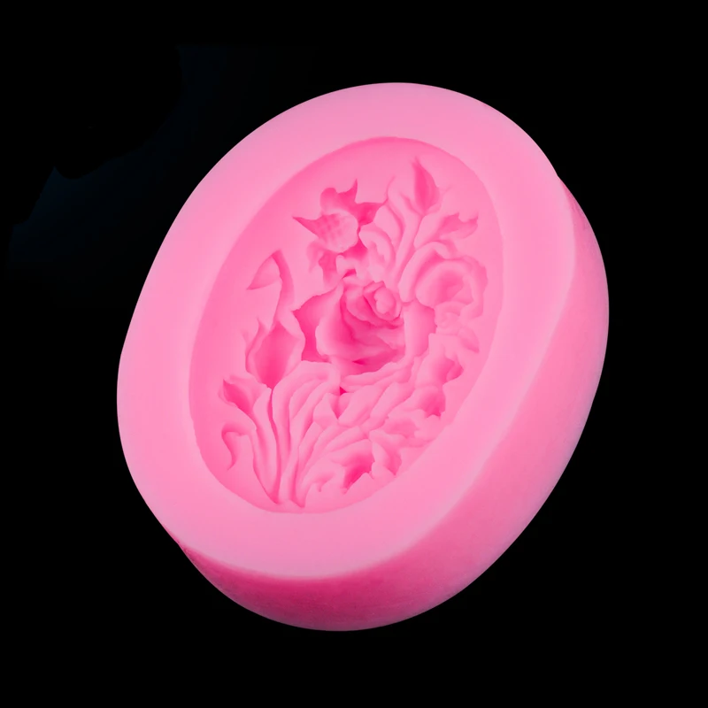 3D пионы цветочные формы для фондана шоколада торта льда полимерной смолы глины