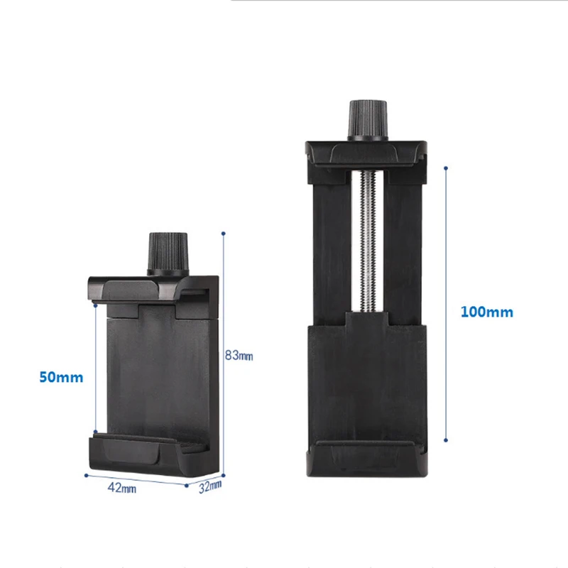 durable mobile phone clip adapter universal for tripod monopod holder clamp bracket stand holder mount black free global shipping