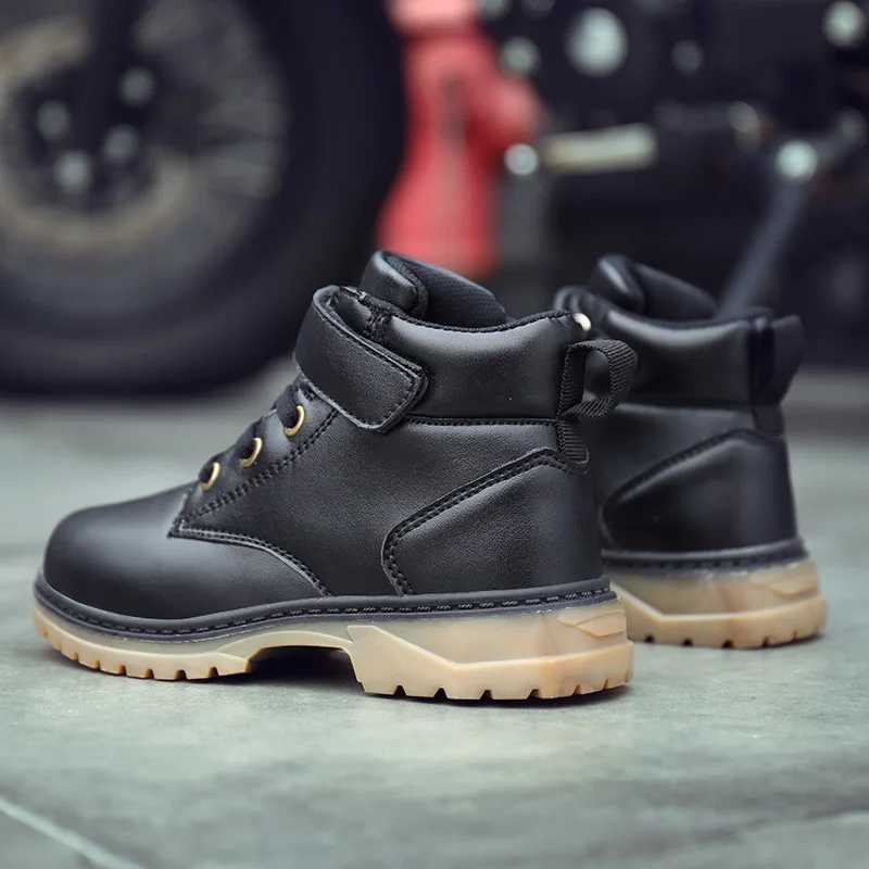 Детские ботильоны Ботинки Martin удобные осенние повседневные мотоботы кожаные