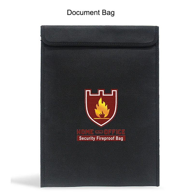 

Огнеупорная Водонепроницаемая Сумка для документов из стекловолокна, безопасная Папка-органайзер для хранения паспорта, банкнот, для дома ...