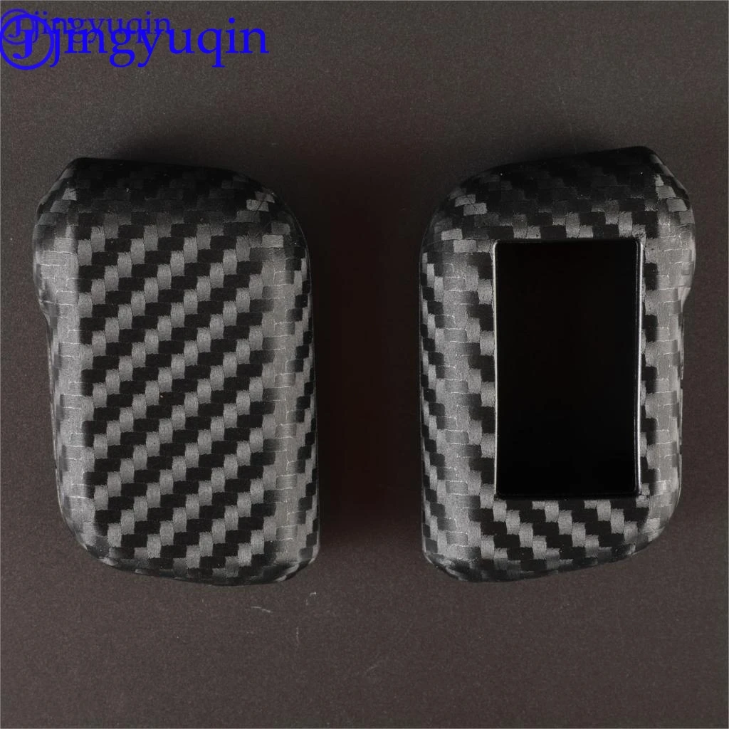 Автомобильная сигнализация jingyuqin Carbon силиконовый чехол для ключей ЖК-дисплей