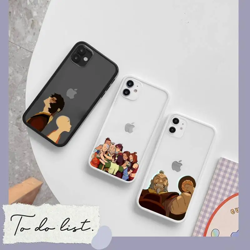 

Avatar the Last Airbender clear phone Cases matte transparent For iphone 7 8 11 12 plus mini x xs xr pro max cover