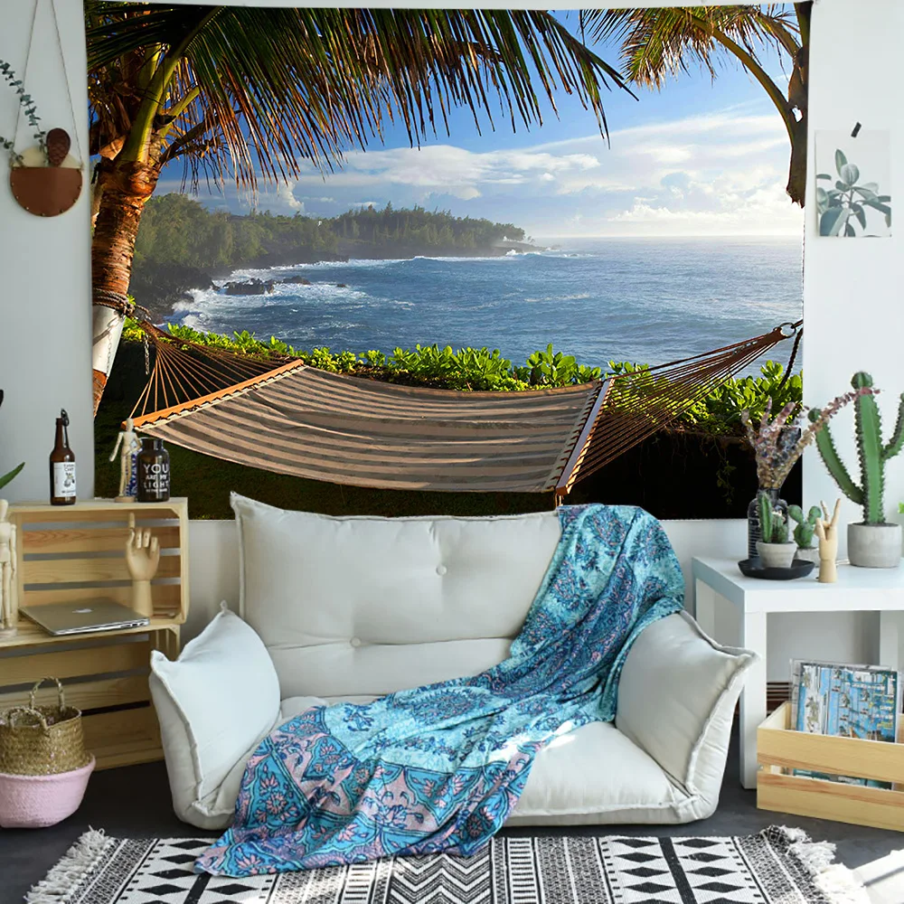 Simsant Summer Fruit Tapestry Colorful Texture Room Mural Art Wall Hanging Tapestries for Living Home Dorm Decor | Дом и сад