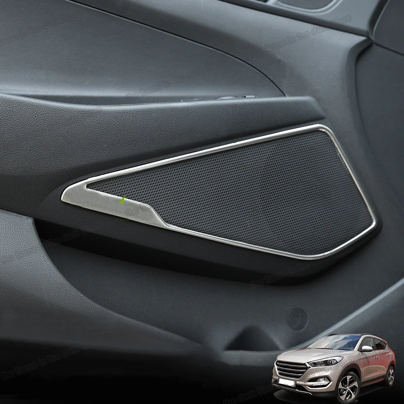 Звуковая рамка Lsrtw2017 для автомобильной двери из нержавеющей стали Hyundai Tucson 2015 2016