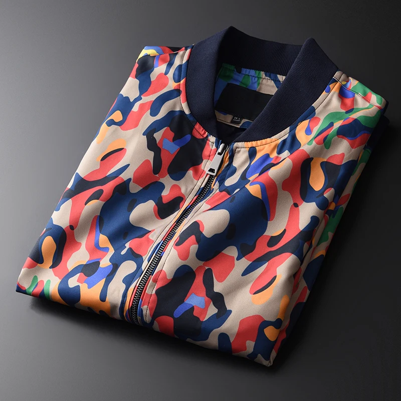 Мужская куртка с Бейсбольным воротником Minglu роскошные мужские куртки и пальто