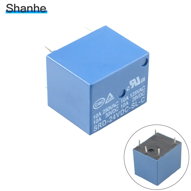 SONGLE Реле PCB 5 pins 5В 9В 12В 24В