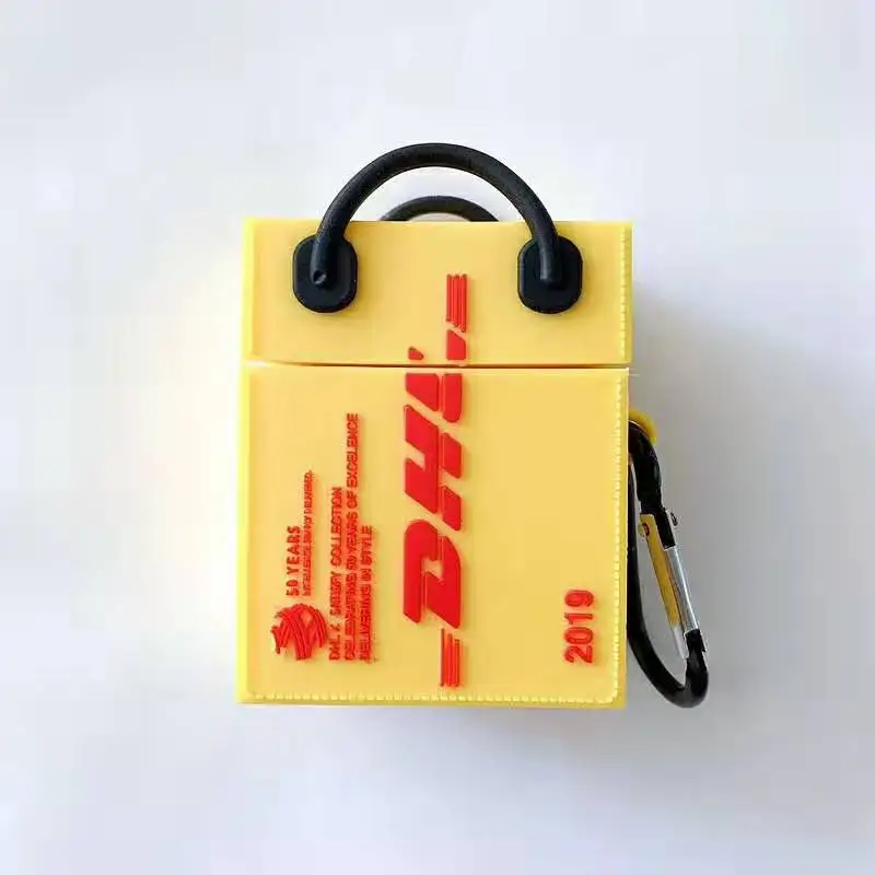 Милый 3D чехол для сумки для airpod чехол dhl мягкий силиконовый чехол для ключей для airpods 1 2 беспроводной Bluetooth чехол для зарядки наушников