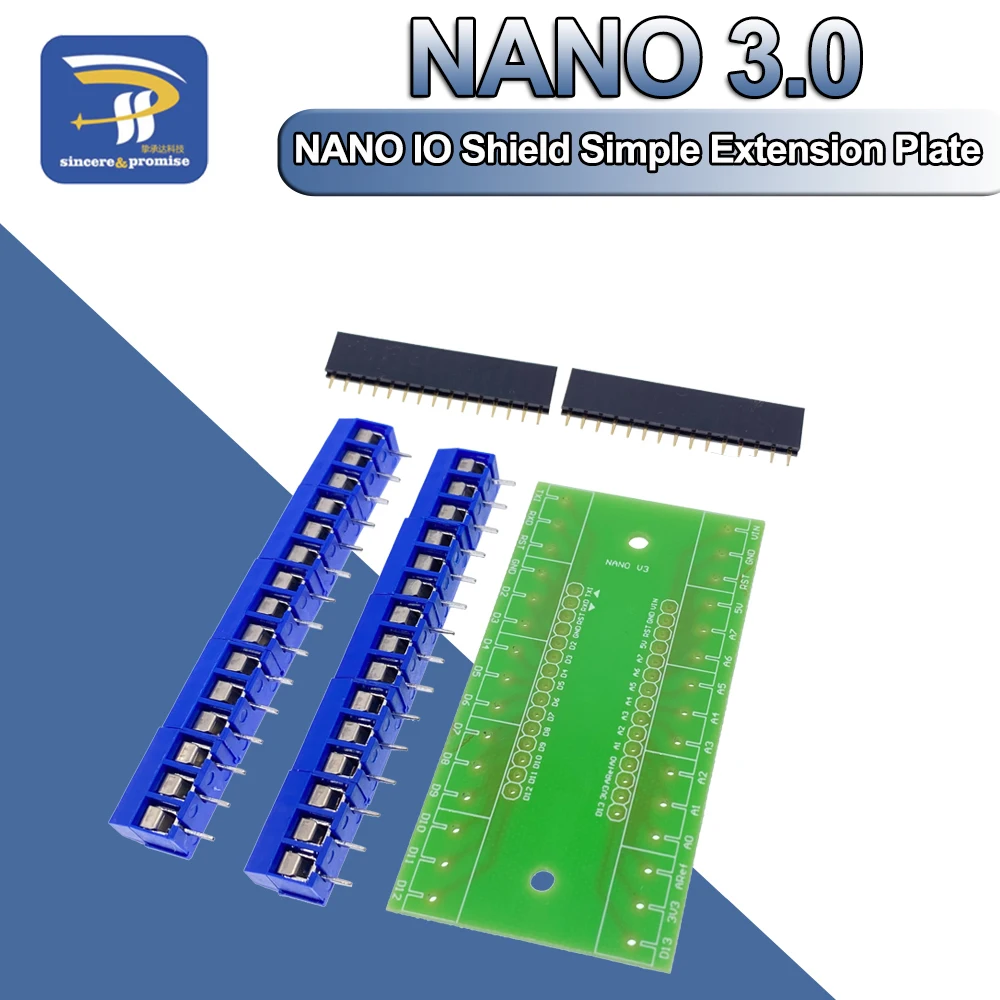 Контроллер NANO V3.0 3 0 CH340 терминальный адаптер плата расширения щит IO простая