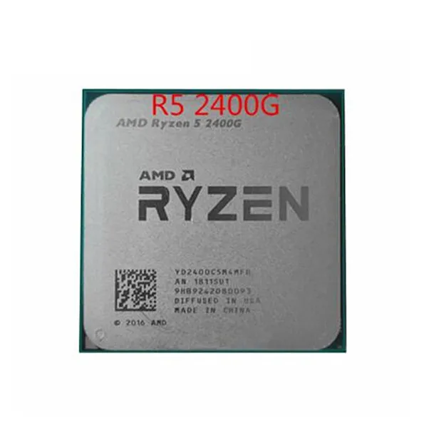 AMD Ryzen 5 2400G R5 3 6 ГГц четырехъядерный четырехпоточный процессор 65 Вт YD2400C5M4MFB разъем