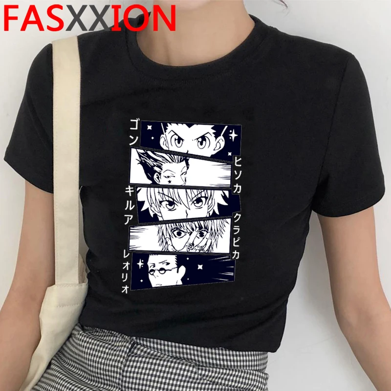 Kawaii Hunter X футболка с изображением охотника Мужская коротким рукавом Killua Zoldyck