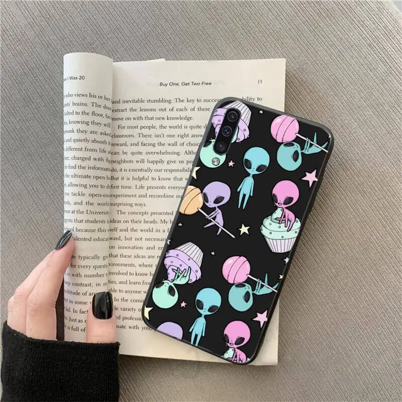 

alien space Cute Cartoon pattern Phone Case For Samsung galaxy S 9 10 20 A 10 21 30 31 40 50 51 71 s note 20 j 4 2018 plus