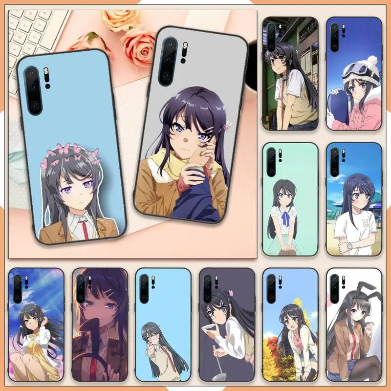 

Jaapn anime Sakurajima Mai Phone Case For Huawei honor Mate 10 20 30 40 i 9 8 pro x Lite P smart 2019 Y5 2018 nova 5t