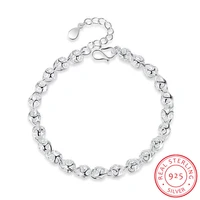 hot sale hollow ball bracelet for women girl 925 sterling silver bracelet christmas gift s b201