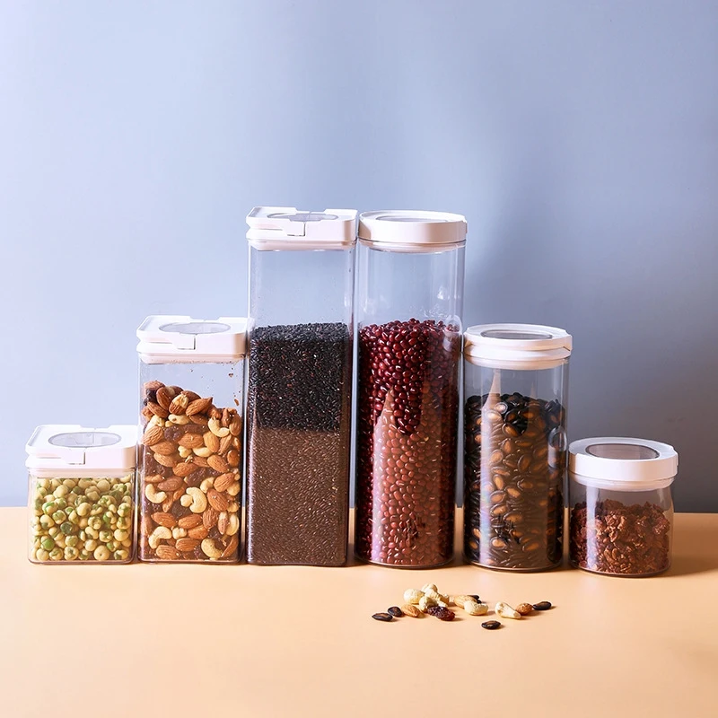 

3 шт., пластиковые Кухонные прозрачные герметичные контейнеры