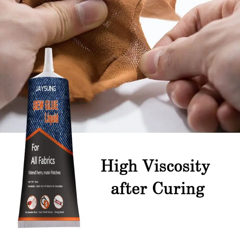 Fabric Adhesive Clothes Sew Glue Liquid Multifunctional Repair Fast Curing No Irritation High Viscosity DIY Hand Tool | Обустройство