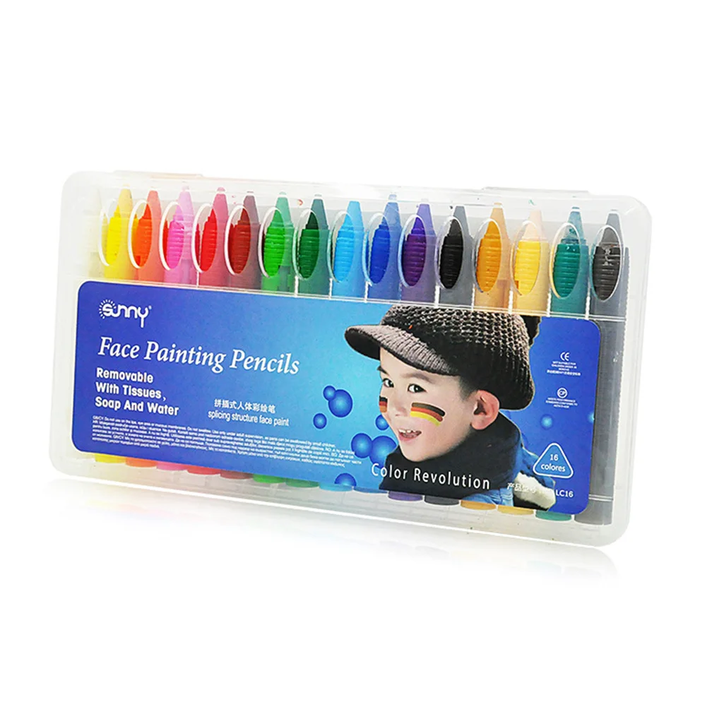 16 цветов День рождения карандаш для раскрашивания съемные мелки безопасный 9 5 см