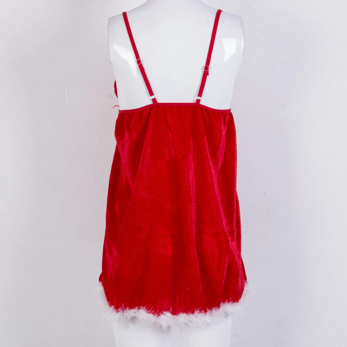 Рождественская Женская кружевная пикантная ночная рубашка нижнее белье стринги