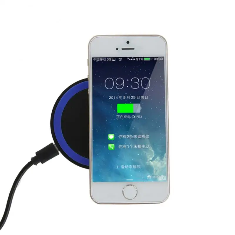 universal qi wireless charger fast wireless charging pad induction wirless charger adapter receiver chargeur sans free global shipping