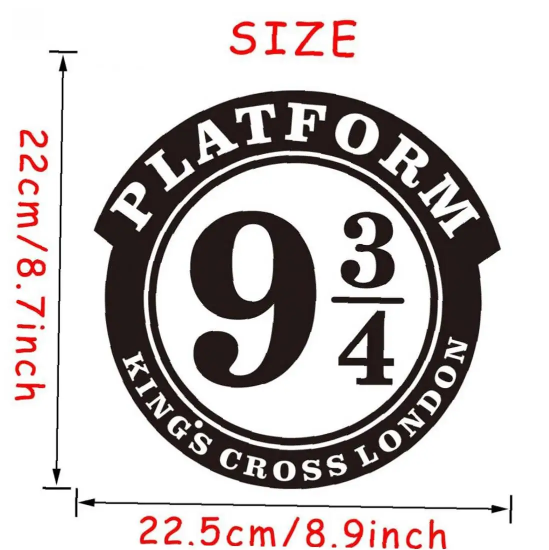 Настенный декор наклейка фон стены 9 и 3/4 платформа стиль стикер s Настенная